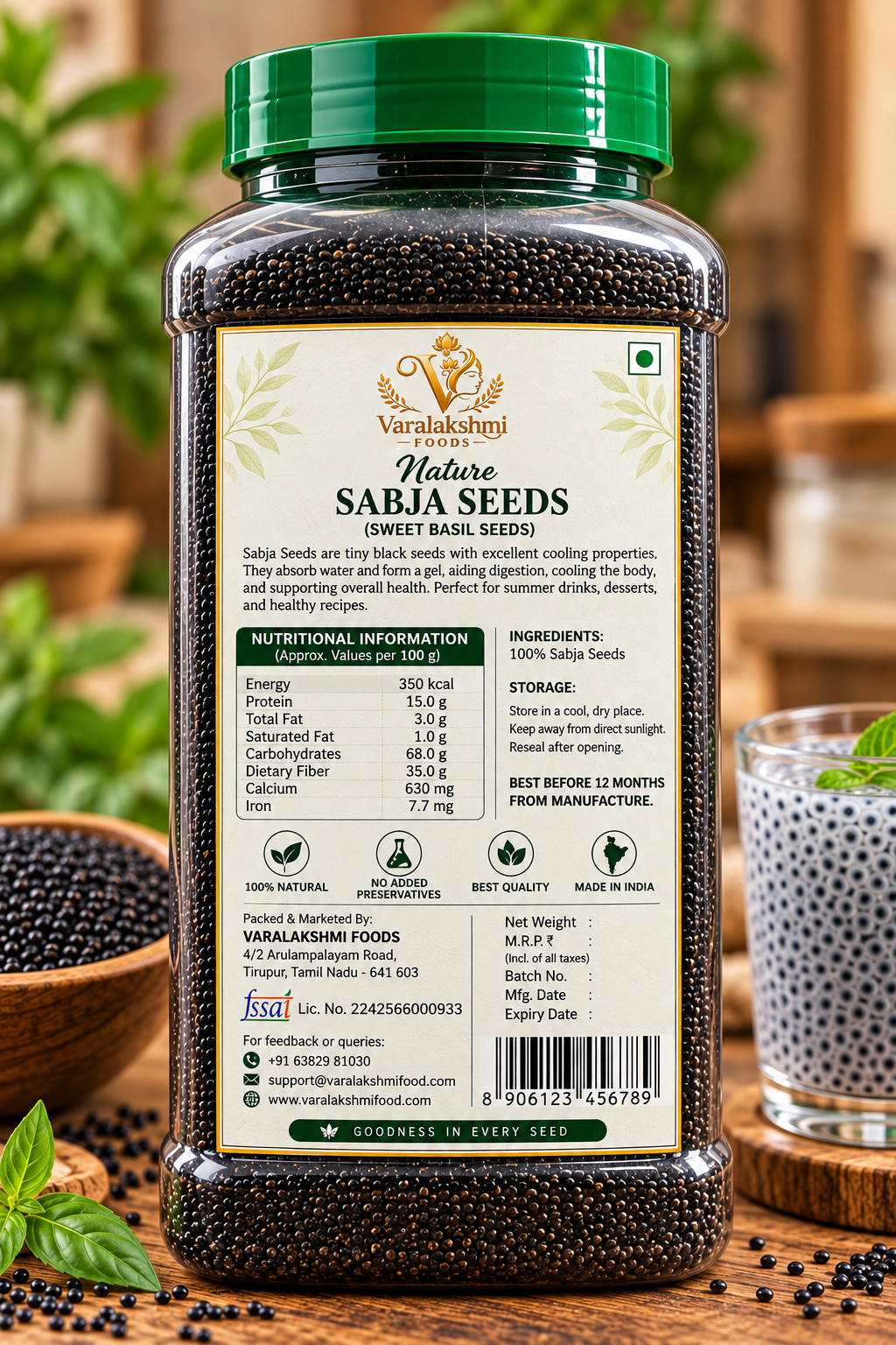 Nature Sabja Seeds